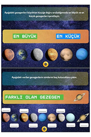 Cırt Cırtlı GEZEGENLER YAZ-SİL Kitabı