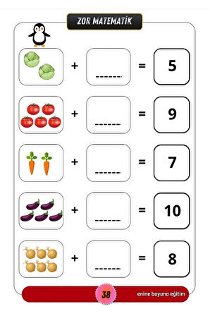 Kolay Matematik YAZ-SİL Kitabı (Okul Öncesi, Bir ve İkinci Sınıflar)