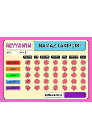 Namaz Takipçisi İkili (2 Namaz Çizelgesi)