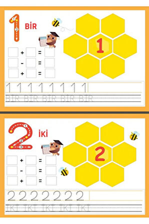 Okul Öncesi Cırt Cırtlı Matematik YAZ-SİL Seti