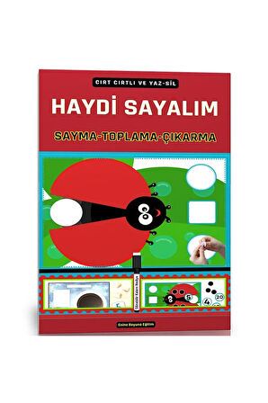 Cırt Cırtlı Haydi Sayalım (Sayma-Toplama-Çıkarma) YAZ-SİL Kitabı