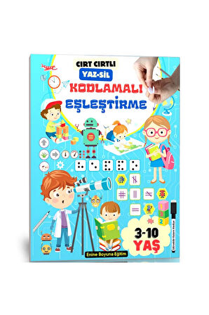 Cırt Cırtlı Kodlamalı EŞLEŞTİRME YAZ-SİL Kitabı