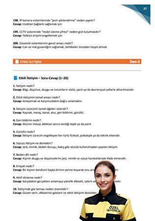 Özel Güvenlik Sınavı Soru-Cevap Kitabı (Soru Cevapla Konu Anlatımı)