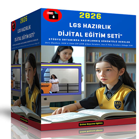 2026 LGS Dijital Eğitim Seti (PDF ve Görüntülü) 