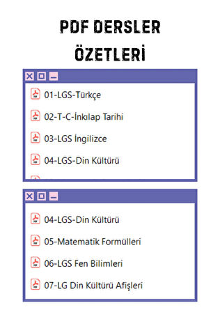 2026 LGS Dijital Eğitim Seti (PDF ve Görüntülü) 