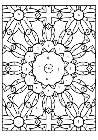 Sayılarla MANDALA Boyama Kitabı (Spiralli)