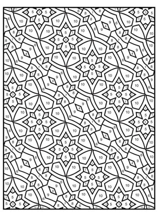Sayılarla MANDALA Boyama Kitabı (Spiralli)