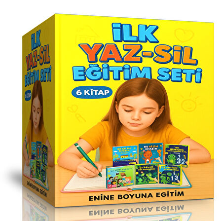 İlk YAZ SİL Eğitim Seti (6 Kitap)