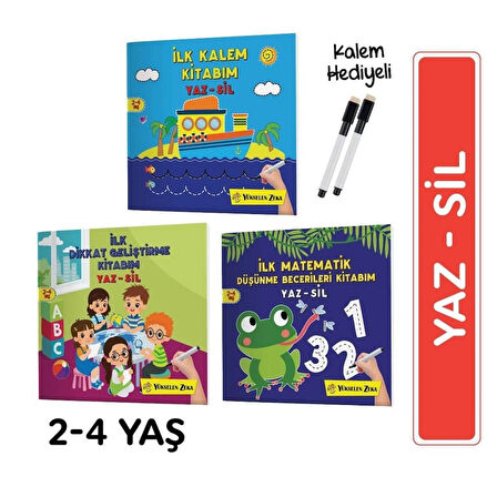 İlk YAZ SİL Eğitim Seti (6 Kitap)
