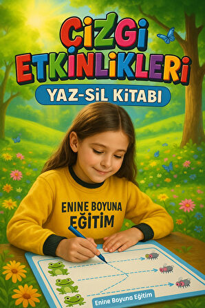 Okul Öncesi Çizgi Alıştırmaları YAZ-SİL Kitabı