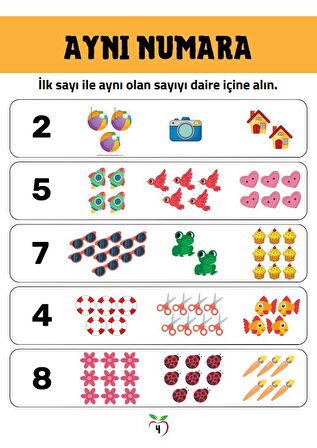 Okul Öncesi Sayılar YAZ-SİL Kitabı (Yaz-Sil Kalem Hediyeli)