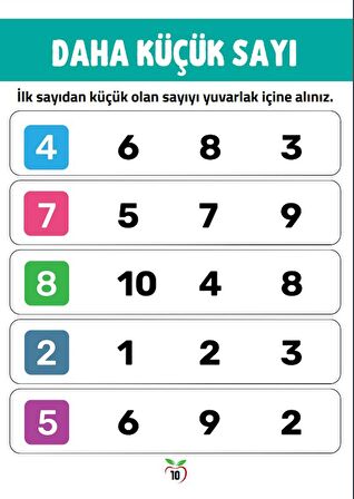 Okul Öncesi Sayılar YAZ-SİL Kitabı (Yaz-Sil Kalem Hediyeli)