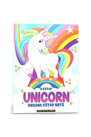 Sevimli Unicorn Boyama Kitap Seti (2 Kitap)