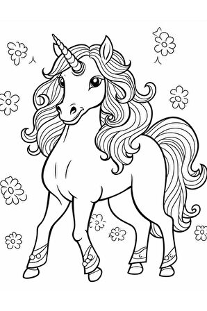 Sevimli Unicorn Boyama Kitap Seti (2 Kitap)