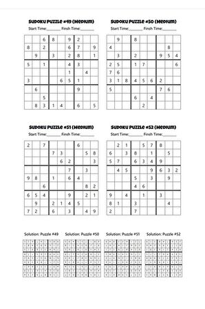 Zamanlayıcı Normal Sudoku Kitap Seti (2 Fasikül Set)