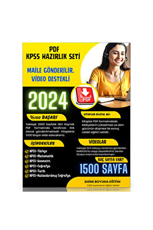 KPSS Hazırlık Seti (Video Destekli PDF Ders Notları)