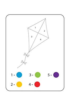 Çocuklar İçin Sayılarla Boyama Kitap Seti (2-6 Yaş)