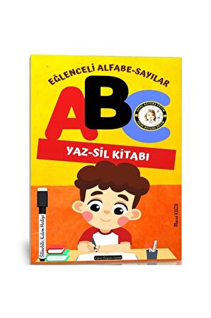 Okul Öncesi Eğlenceli Alfabe-Sayılar YAZ-SİL Kitabı