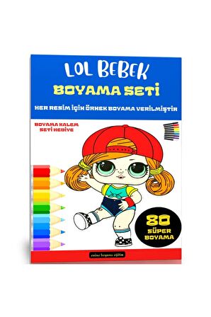 LOL Bebek Boyama Kitap Seti (80 Süper Boyama Kalem )