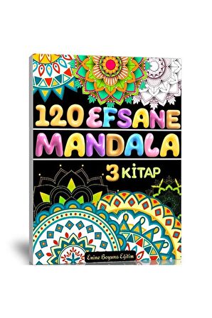 Efsane MANDALA Boyama Kitap Seti (3 Kitap)