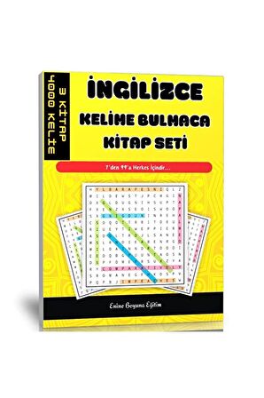 Ingilizce Kelime Bulmaca Kitap Seti (3 KİTAP- 4000 KELİME)
