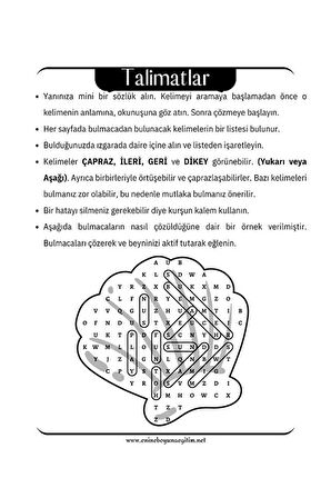 Ingilizce Kelime Bulmaca Kitap Seti (3 KİTAP- 4000 KELİME)