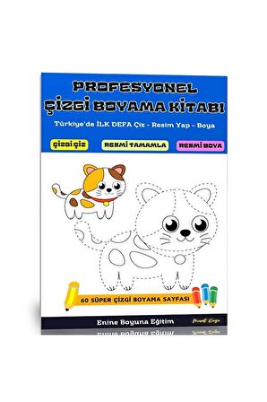 Profesyonel Çizgi Boyama Kitabı (Profesyonel Çizgi Çalışmaları)