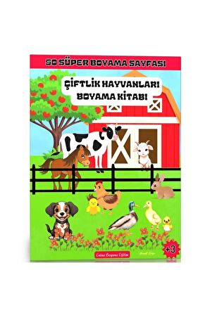 Çiftlik Hayvanları Boyama Kitabı (50 Süper Boyama)