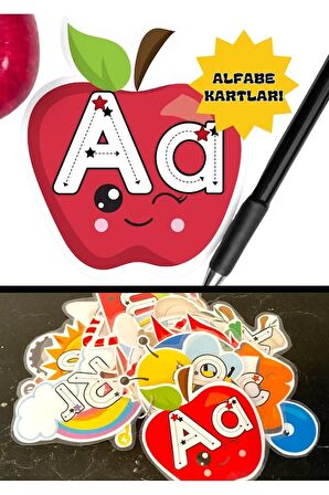 Okul Öncesi Eğlenceli Alfabe-Sayılar Seti (Laminasyonlu)
