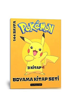 Pokemon Boyama Kitap Seti (3 Süper Kitap)