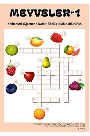 İngilizce Kelime Öğreten YAZ-SİL Kitabı
