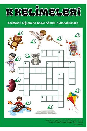 İngilizce Kelime Öğreten YAZ-SİL Kitabı