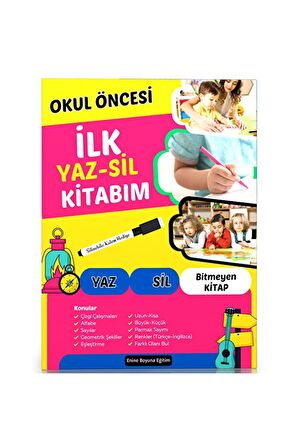 Okul Öncesi İLK YAZ-SİL Kitabım