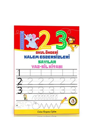 Okul Öncesi Kalem Egzersizleri YAZ-SİL Kitabı