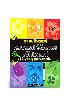 Okul Öncesi Renkleri Öğreten YAZ-SİL Eğitim Seti