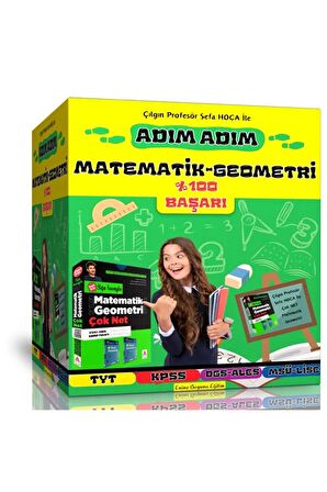 Adım Adım Matematik-Geometri Kitap Seti (%100 Başarı)