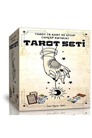 TAROT Seti (78 Kart ve Kitap) Ahşap Kutulu