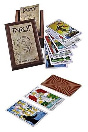 TAROT Seti (78 Kart ve Kitap) Ahşap Kutulu