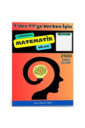 Labirentli Matematik Bölme İşlemi Kitabı