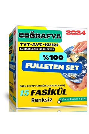 Coğrafya Fulleten Eğitim Seti (TYT-AYT-KPSS) – Renksiz