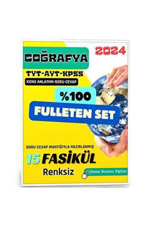 Coğrafya Fulleten Eğitim Seti (TYT-AYT-KPSS) – Renksiz