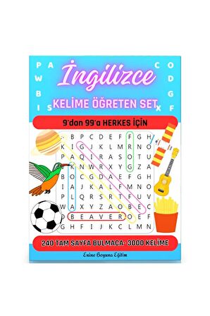 İngilizce Kelime Öğreten Kitap Seti (3000 Kelime Öğren)