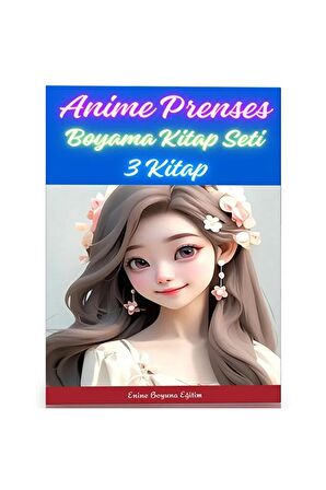 Anime Prenses Boyama Kitap Seti (3 Kitap)