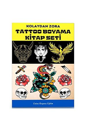 Kolaydan Zora TATTOO Boyama Kitap Seti (3 Kitap)