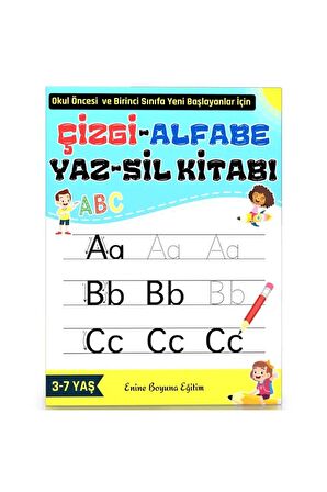 Çizgi-Alfabe YAZ-SİL Kitabı (Okul Öncesi ve Birinci Sınıflar İçin)