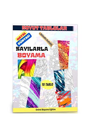 Sayılarla Boyama Soyut Tablolar Hayal Dünyası (10 Farklı Süper TABLO)