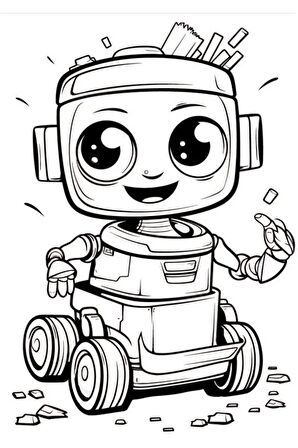 Robotlar Boyama Kitap Seti (2 Kitap)