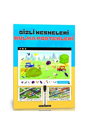 Gizli Nesneleri Bulma Posterleri (Laminasyonlu)