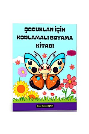 Çocuklar İçin KODLAMALI Boyama Kitabı (Sayılarla BOYAMA)
