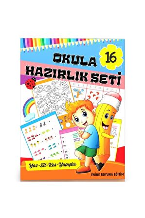 İlkokula Hazırlık Seti (16 Süper Kitap)